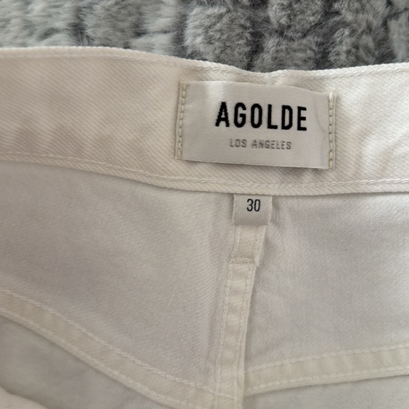 NWT Agolde Minka Cargo Jean 30 White, Relaxed Fit High Rise, 💯 organic cotton! - Picture 8 of 9
